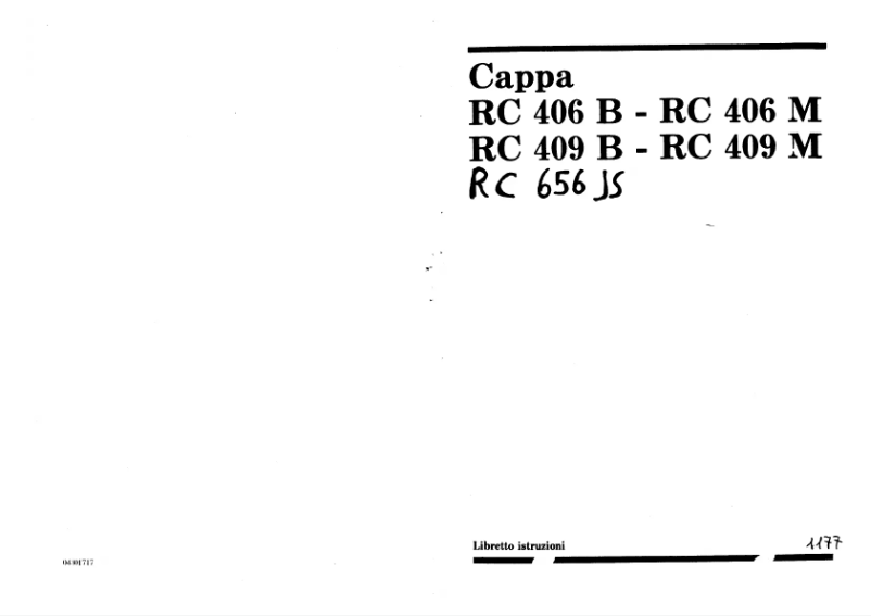 Imagen de la primera página del manual del dispositivo RC409M