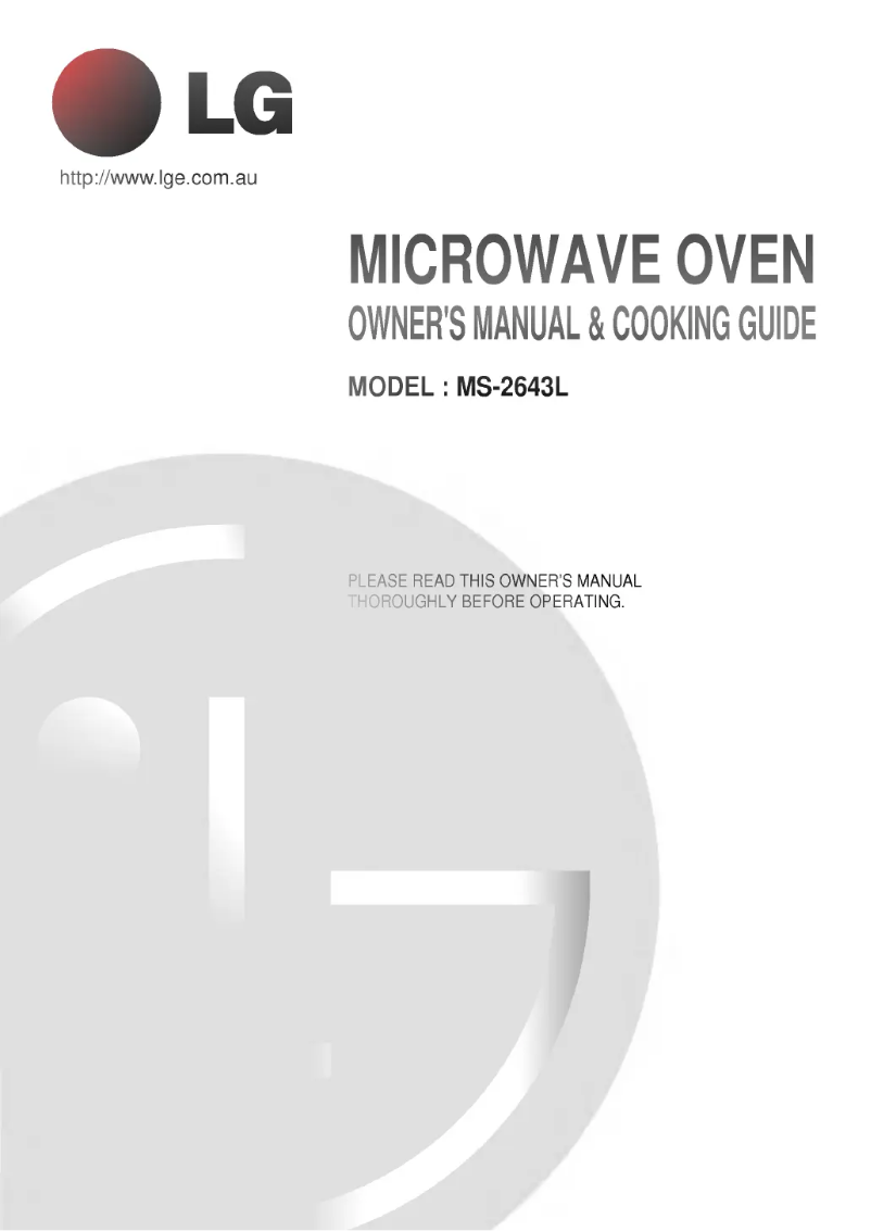 Imagen de la primera página del manual del dispositivo MS-2643L