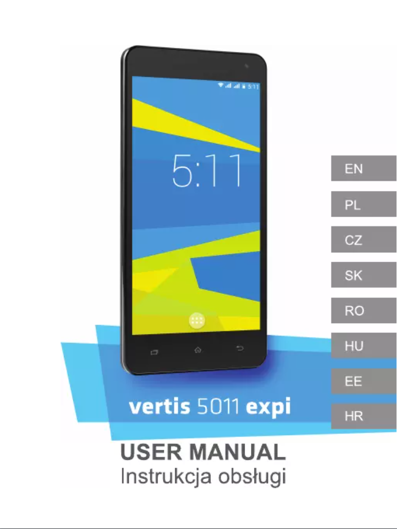 Imagen de la primera página del manual del dispositivo Vertis 5011 Expi