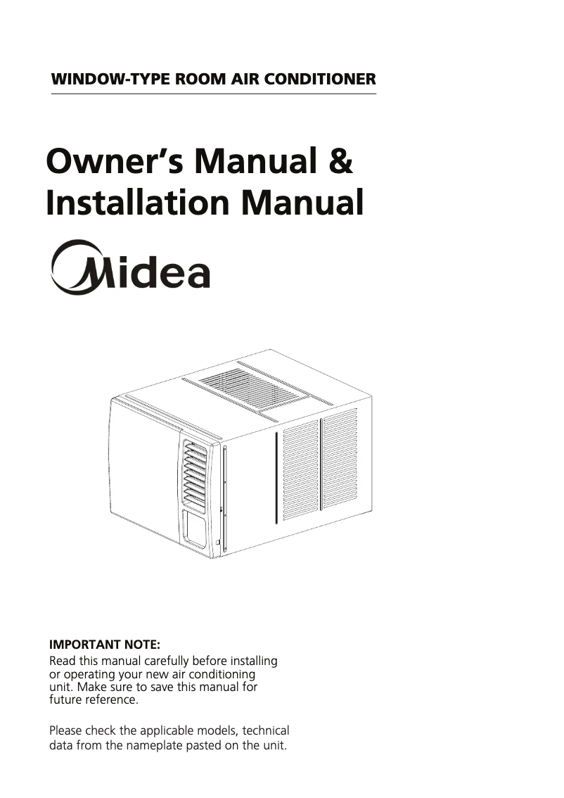 Página 1 del manual Manual de usuario Midea MWFF22H