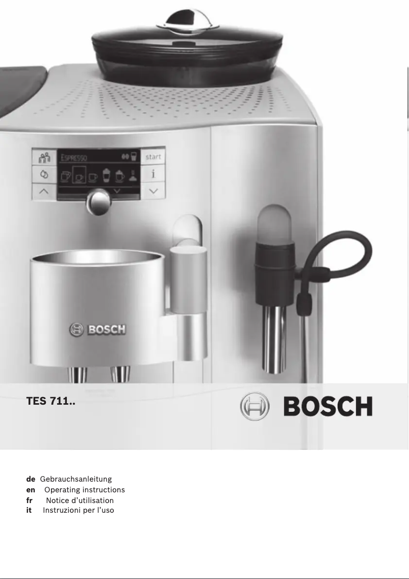 Página 1 del manual Manual de usuario Bosch TES71121