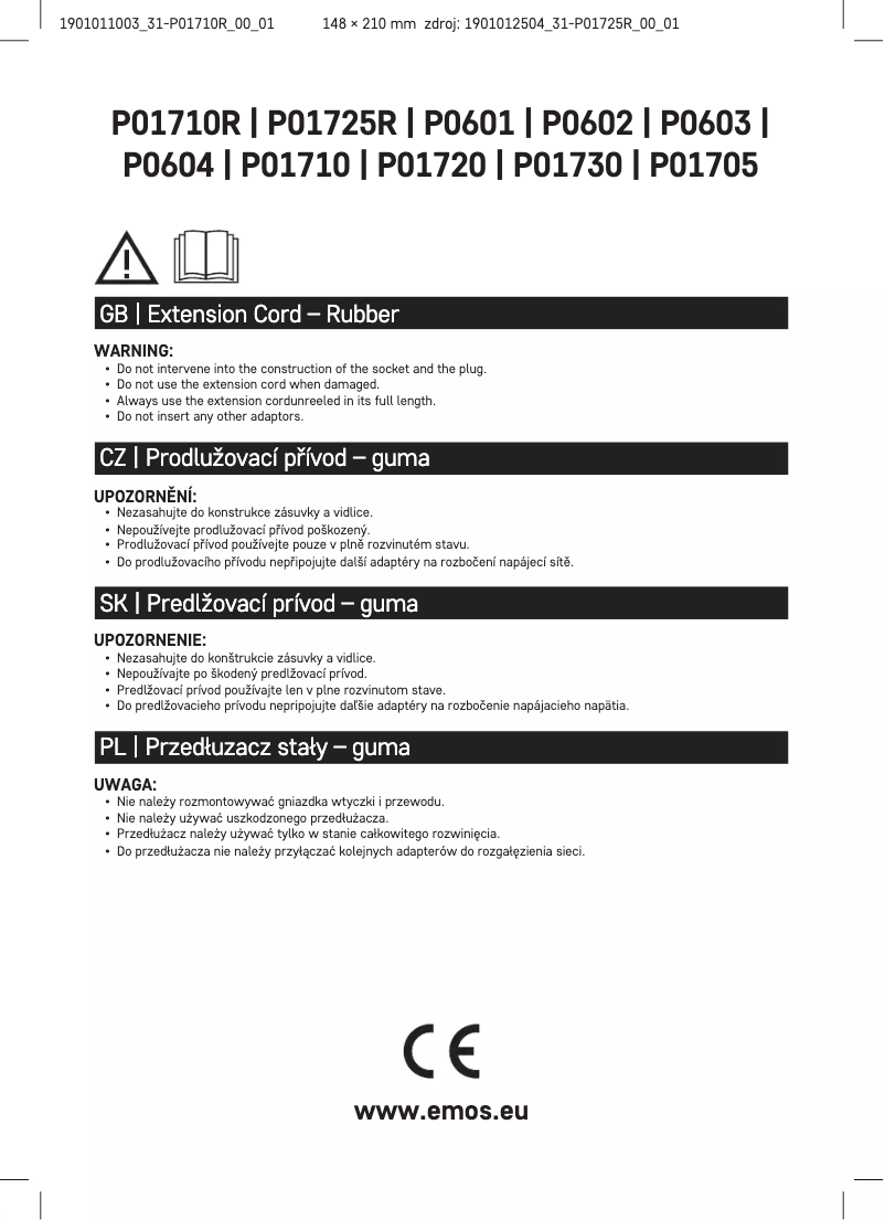 Página 1 del manual Manual de usuario Emos P01710R