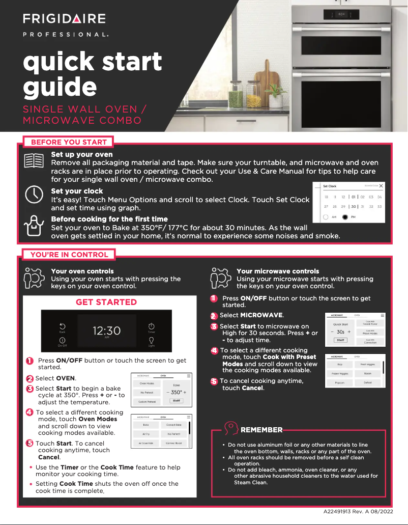 Imagen de la primera página del manual del dispositivo PCWM3080AF
