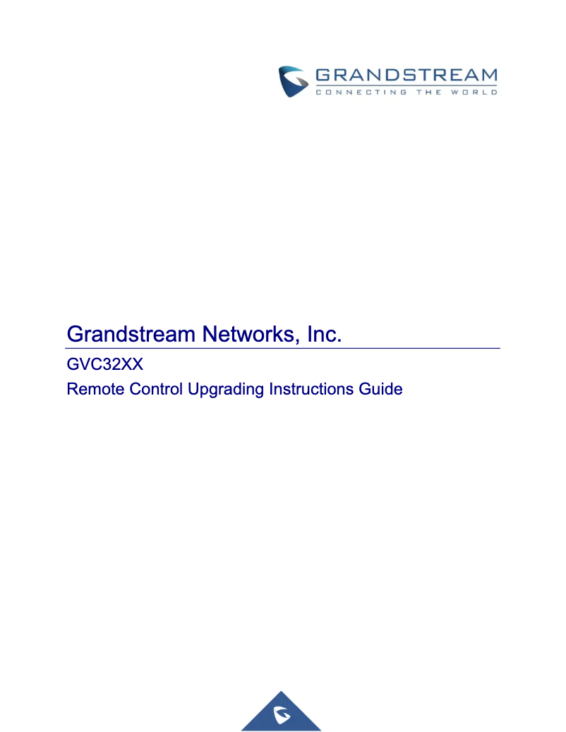 Página nº 1 - Manual de usuario Grandstream GVC3202