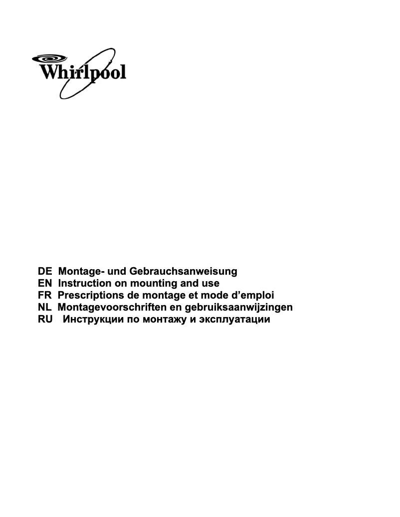 Página 1 del manual Manual de usuario Whirlpool AKR 969 IX