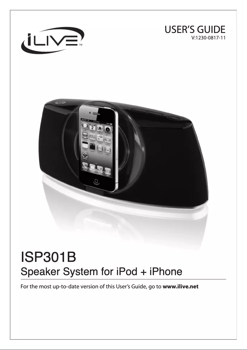 Página 1 del manual Manual de usuario iLive ISP301B