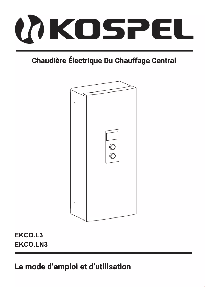 Imagen de la primera página del manual del dispositivo EKCO.L3-06