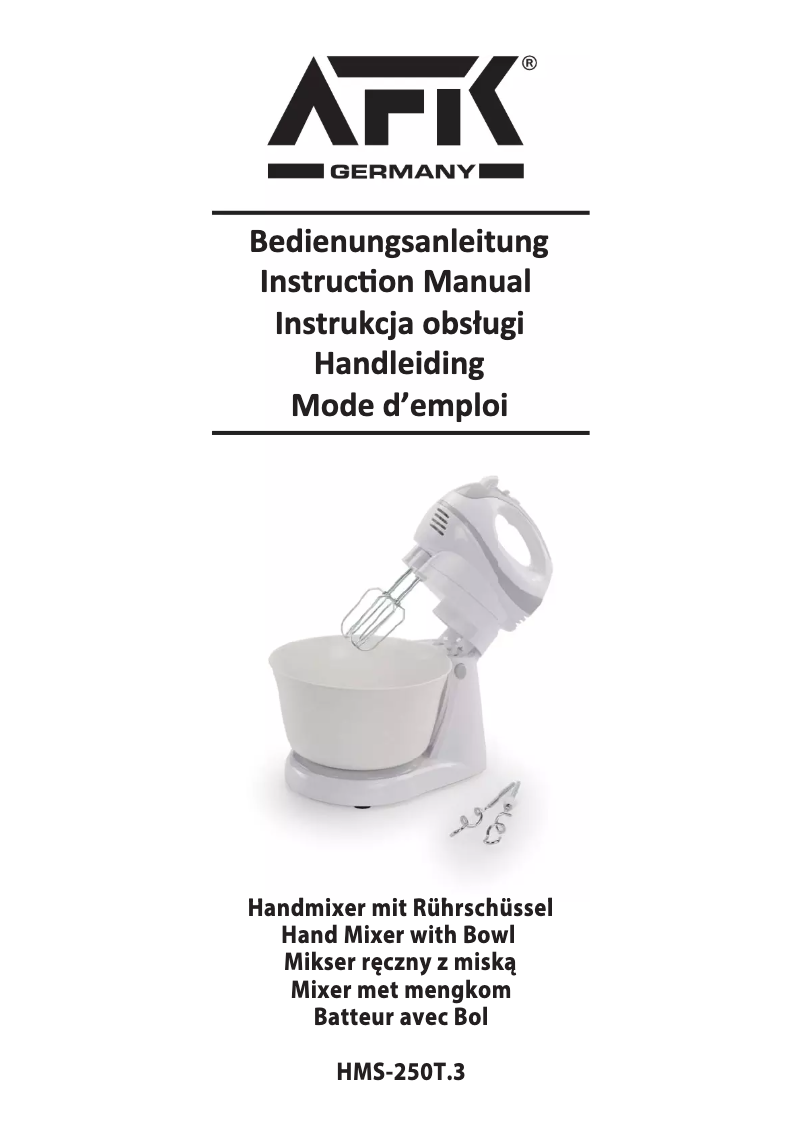 Imagen de la primera página del manual del dispositivo HMS-250T.3