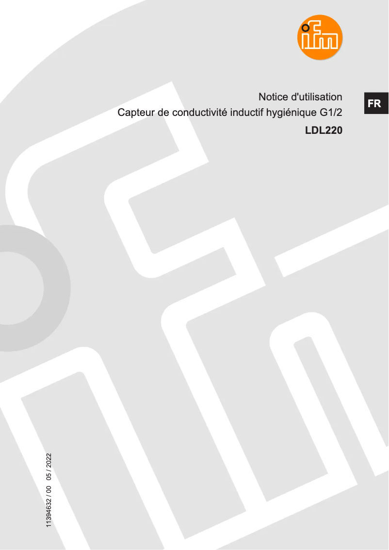 Imagen de la primera página del manual del dispositivo LDL220