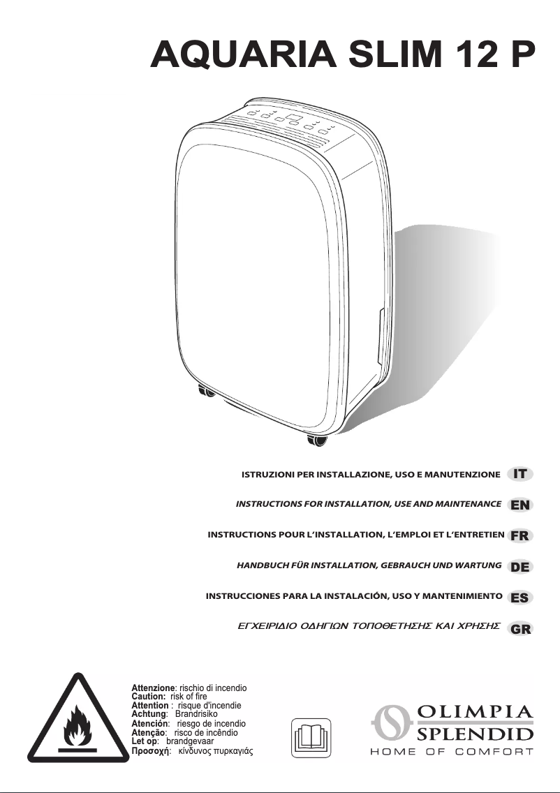 Imagen de la primera página del manual del dispositivo Aquaria Slim 12 P