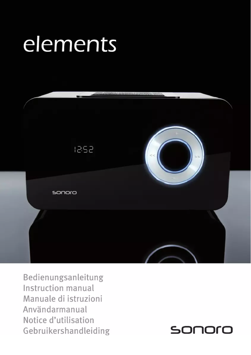 Página 1 del manual Manual de usuario Sonoro Elements
