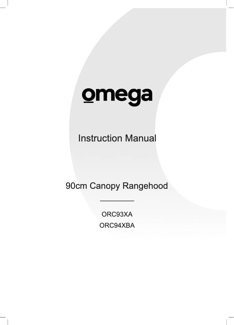 Página 1 del manual Manual de usuario Omega ORC94XBA