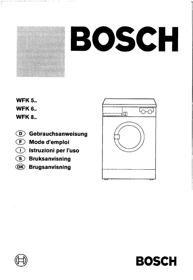 Página 1 del manual Manual de usuario Bosch WFK6