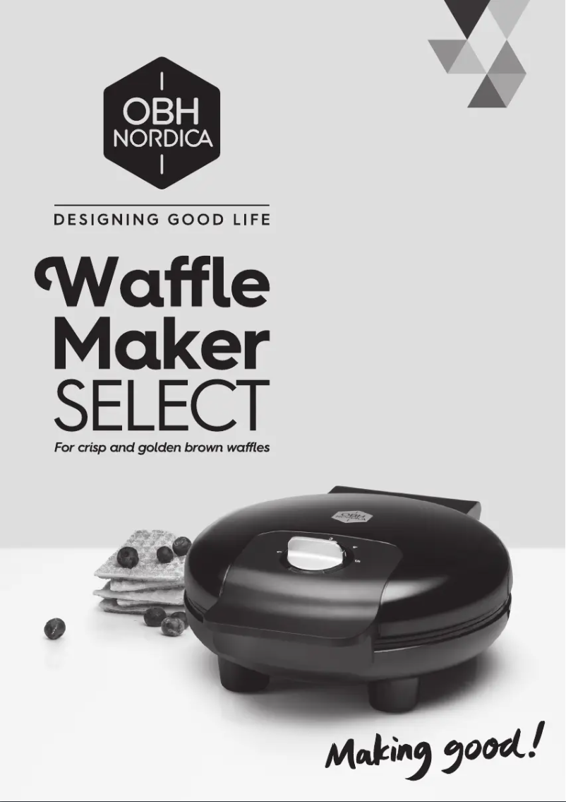 Imagen de la primera página del manual del dispositivo Waffle Maker Select