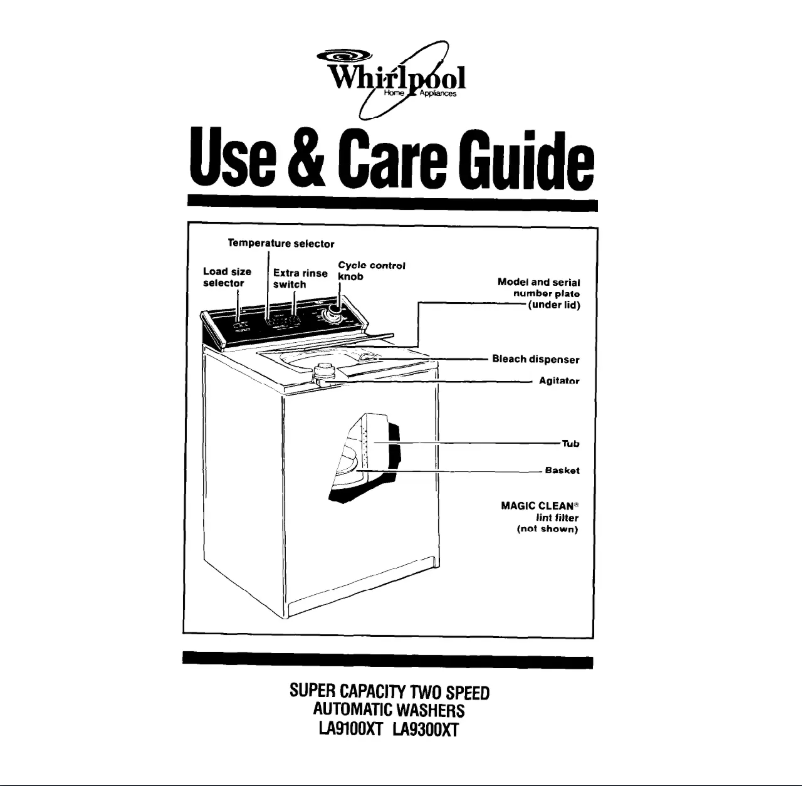 Página 1 del manual Manual de usuario Whirlpool LA9100XT