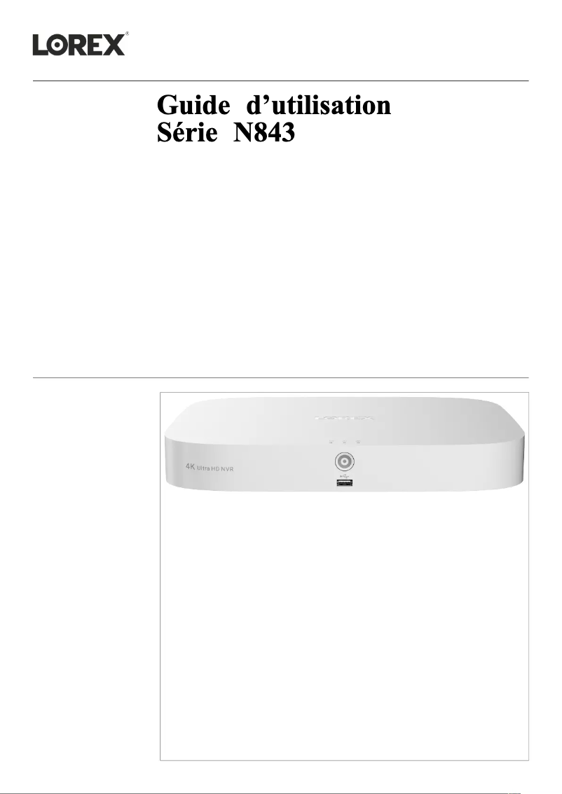 Página nº 1 - Manual de usuario Lorex N843A82G
