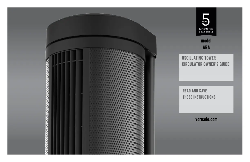 Página nº 1 - Manual de usuario Vornado ARA