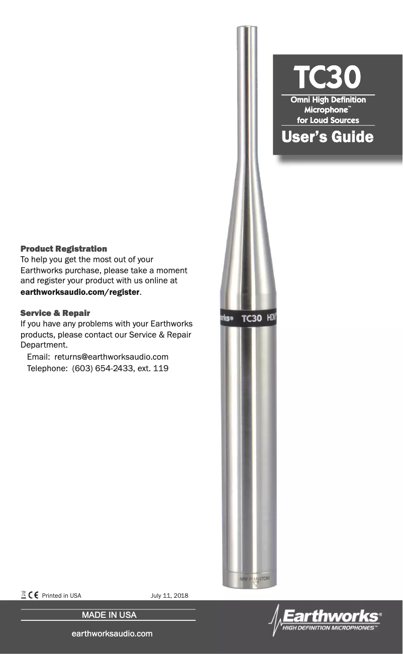 Imagen de la primera página del manual del dispositivo TC30