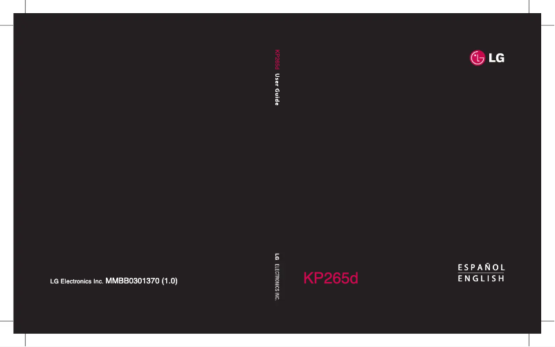 Imagen de la primera página del manual del dispositivo KP265D