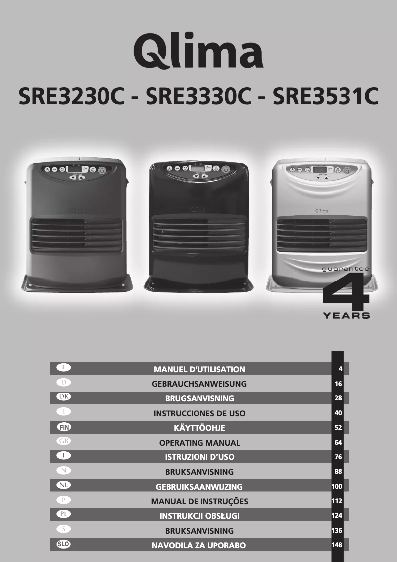 Imagen de la primera página del manual del dispositivo SRE3330C
