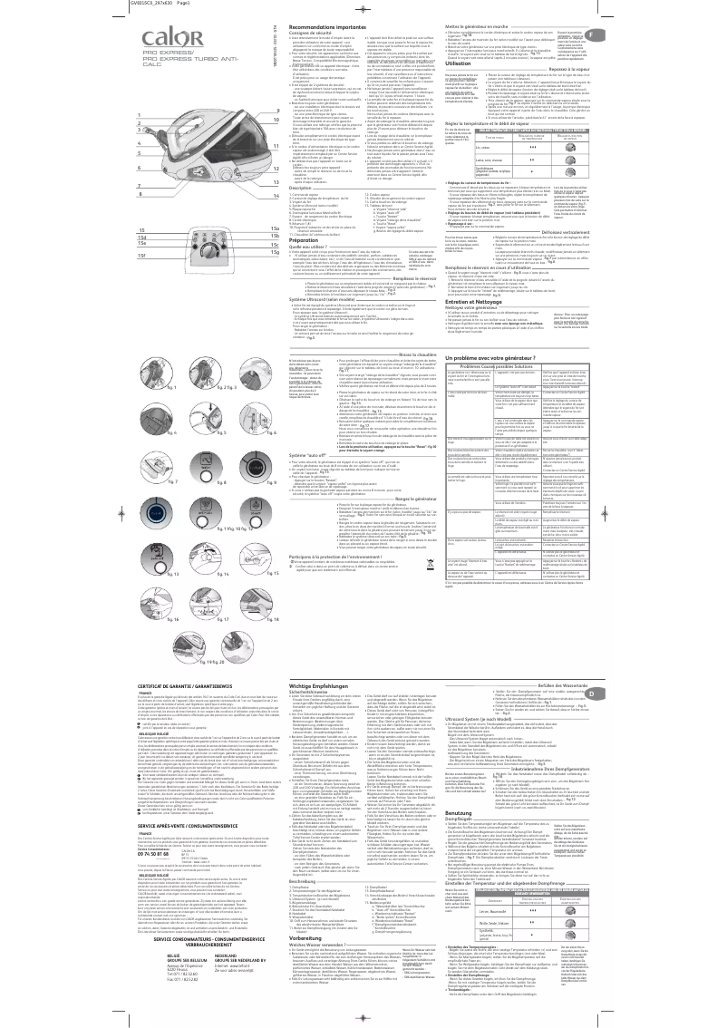 Imagen de la primera página del manual del dispositivo Pro Express Turbo GV8322C0