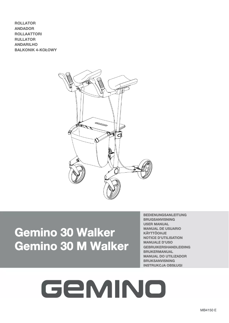 Página nº 1 - Manual de usuario Gemino 30 Walker