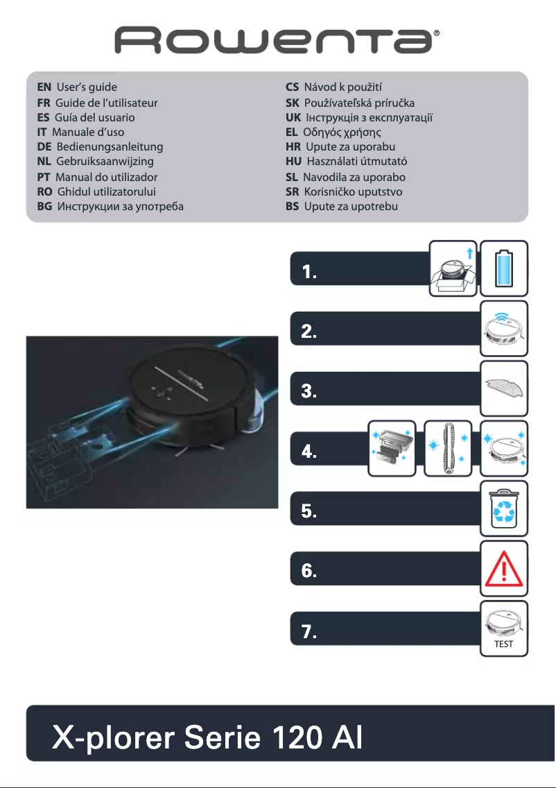 Imagen de la primera página del manual del dispositivo X-Plorer Serie 120 AI RR7867