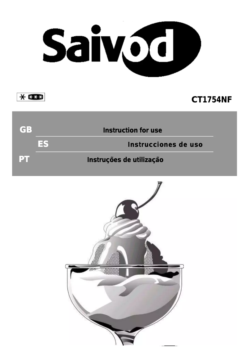 Imagen de la primera página del manual del dispositivo CT1754NF