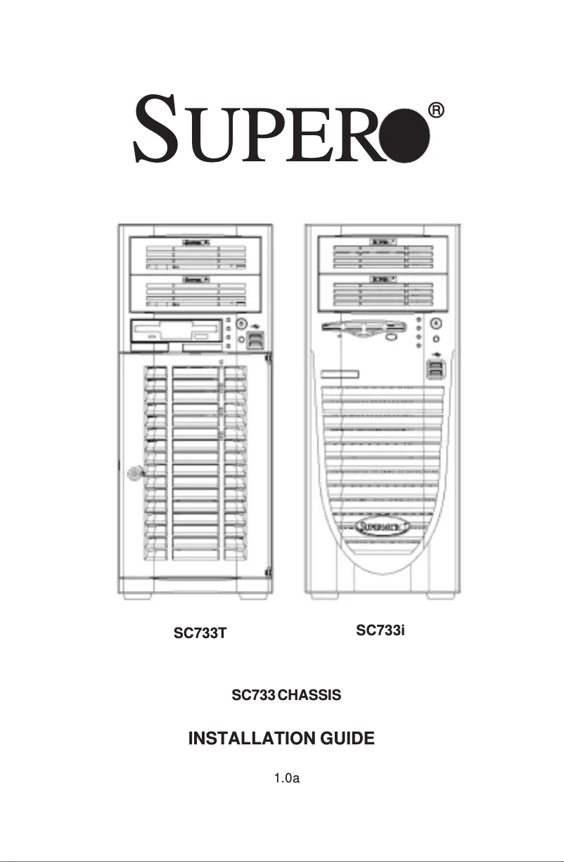 Página 1 del manual Manual de usuario Supermicro SC733T-645