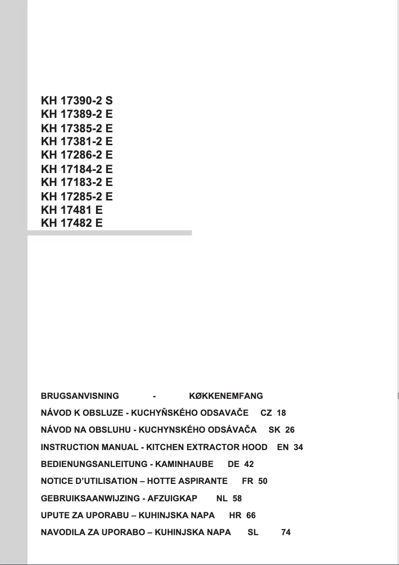 Imagen de la primera página del manual del dispositivo KH 17183-2 E