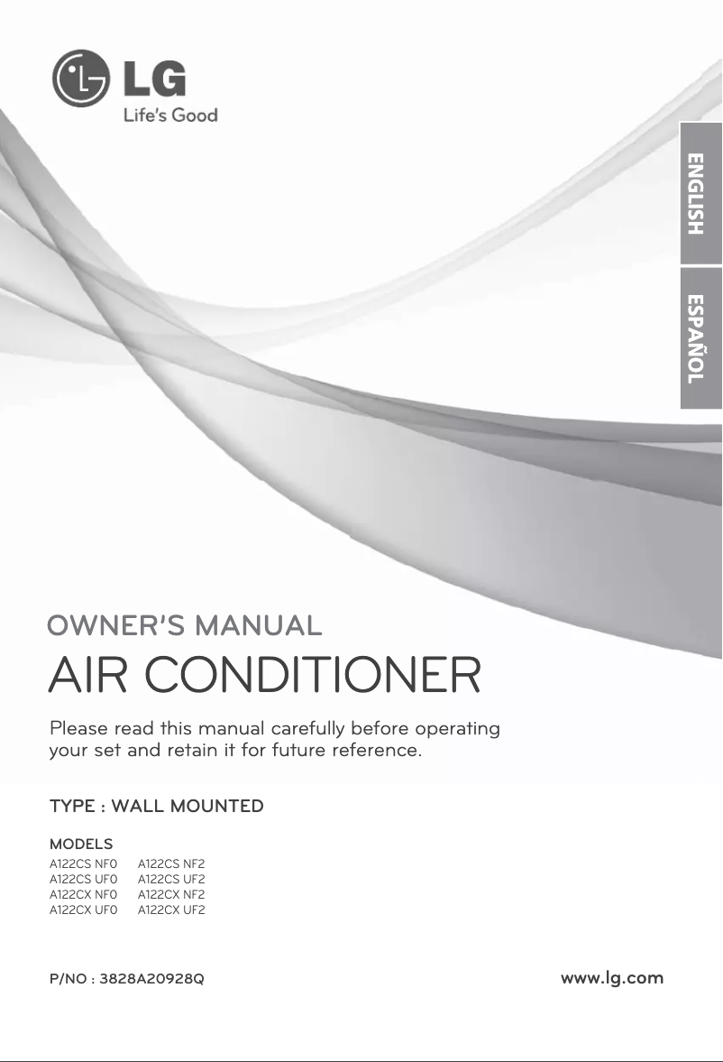 Página 1 del manual Manual de usuario LG A122CX