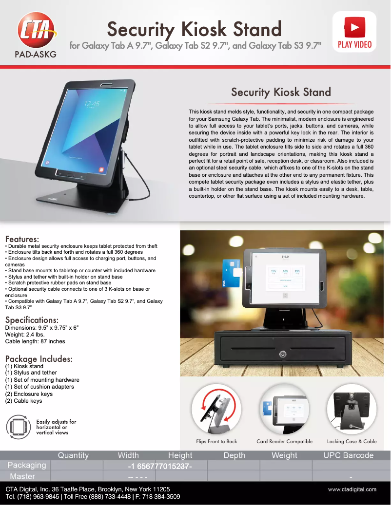 Página 1 del manual Manual de usuario CTA Digital PAD-ASKG