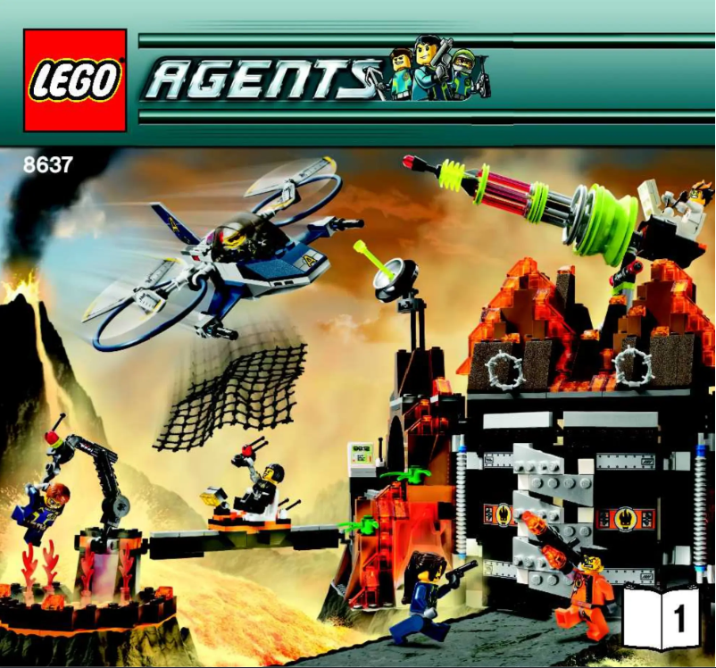 Página 1 del manual Instrucciones visuales Lego Agents 8637