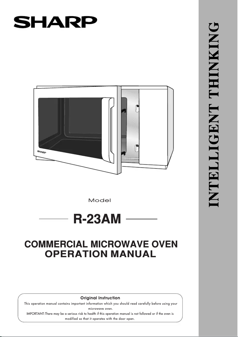 Página 1 del manual Manual de usuario Sharp R-23AM
