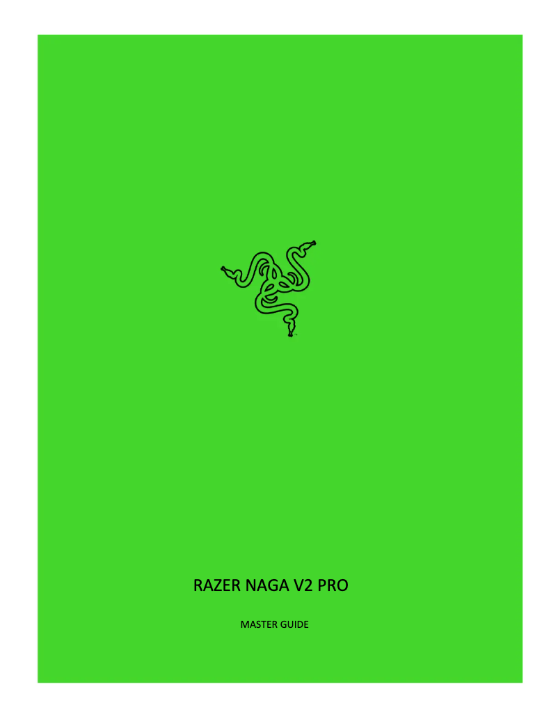 Imagen de la primera página del manual del dispositivo Naga V2 Pro