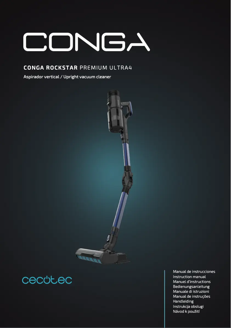 Página 1 del manual Manual de usuario Cecotec Conga Rockstar Premium Ultra4