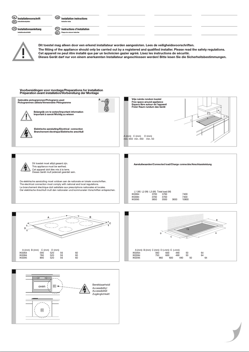 Imagen de la primera página del manual del dispositivo IK0084