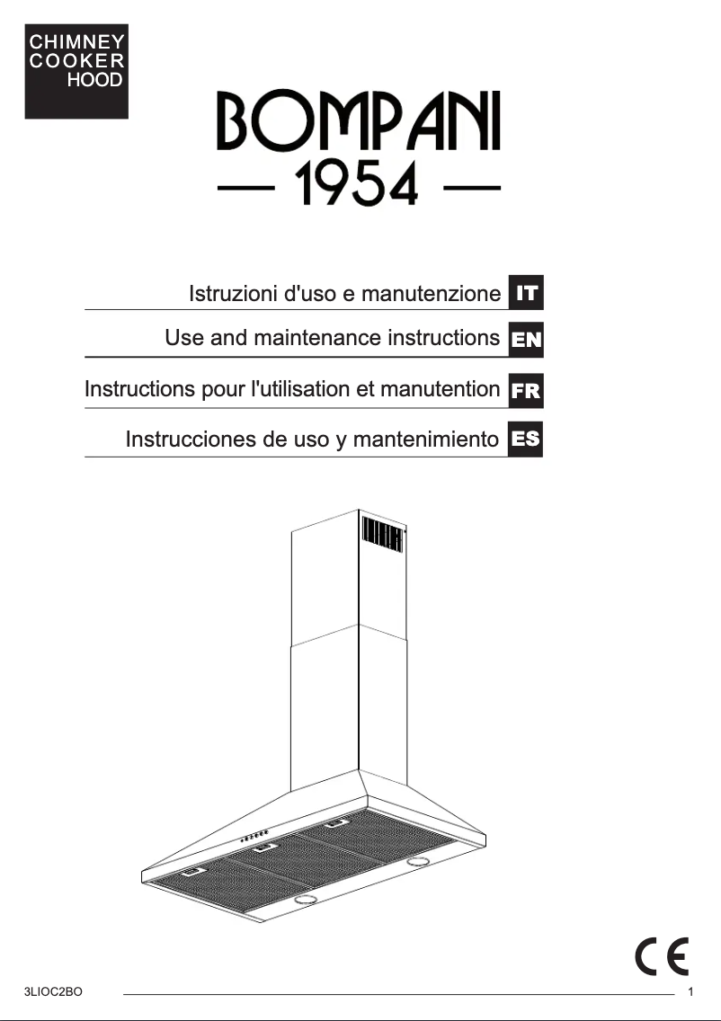 Página 1 del manual Manual de usuario Bompani BOCP424/E