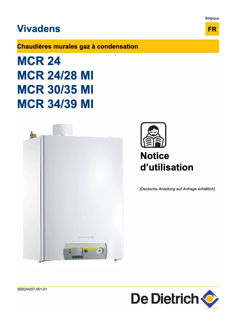 Imagen de la primera página del manual del dispositivo Vivadens MCR 34/39 MI