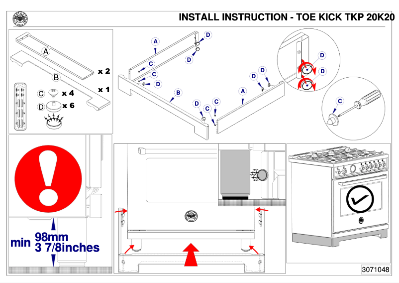 Página 1 del manual Manual de usuario Bertazzoni TKP24X