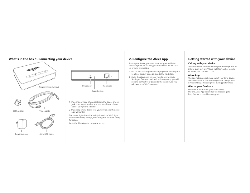 Página 1 del manual Manual de usuario Amazon Echo Connect