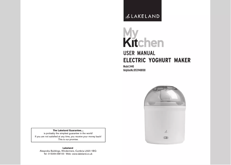 Página 1 del manual Manual de usuario Lakeland 3440