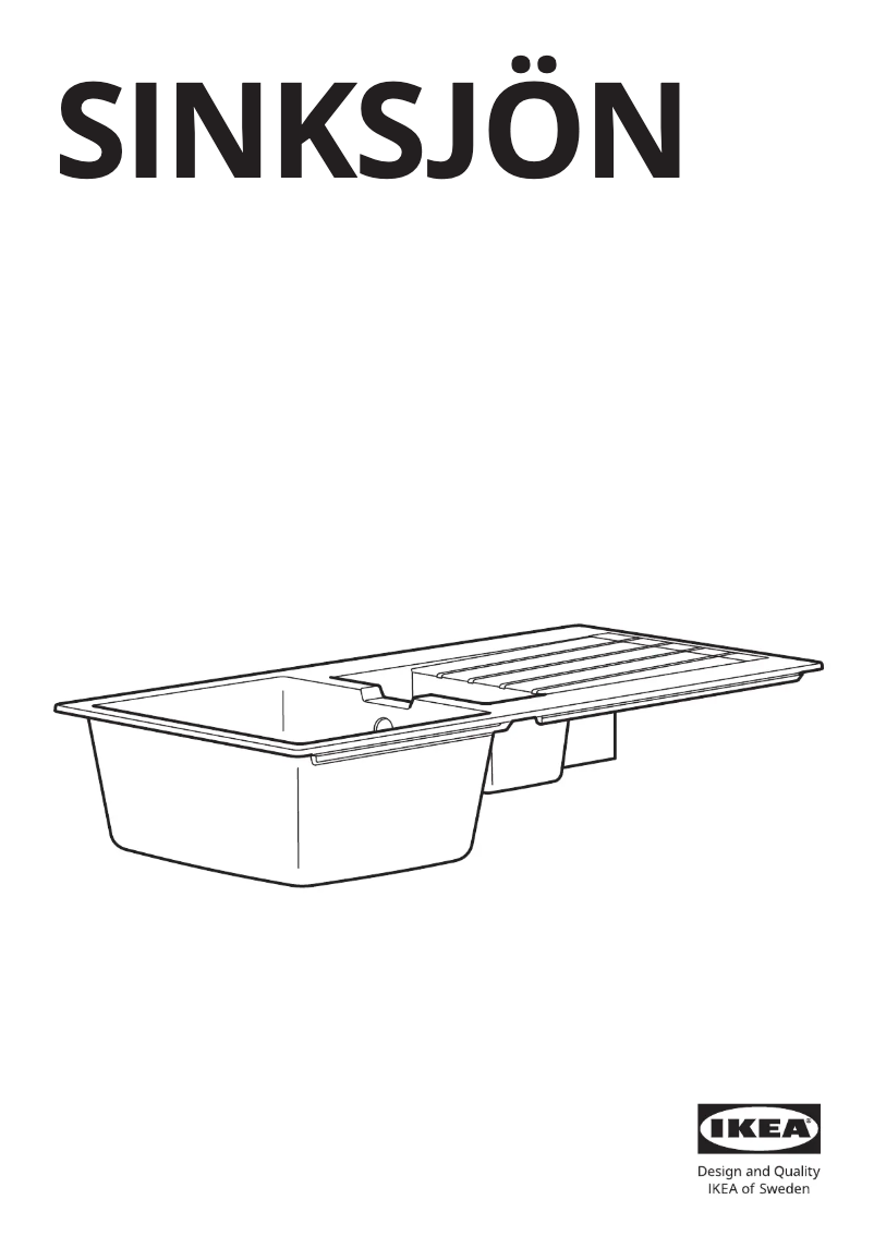 Página 1 del manual Instrucciones / montaje Ikea SINKSJÖN