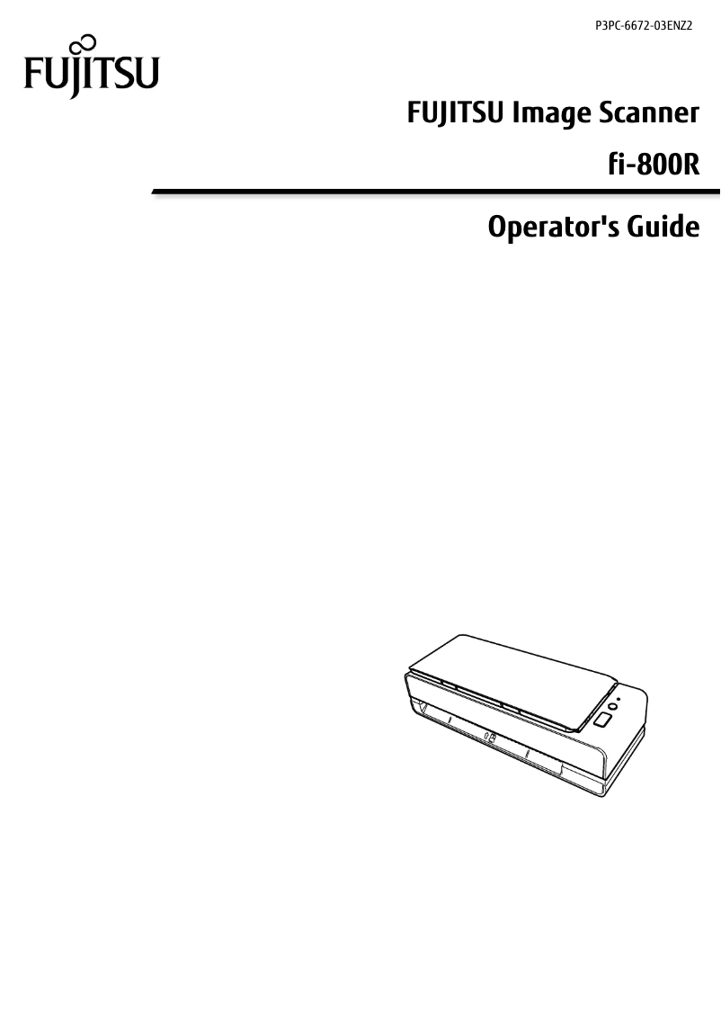 Imagen de la primera página del manual del dispositivo fi-800R