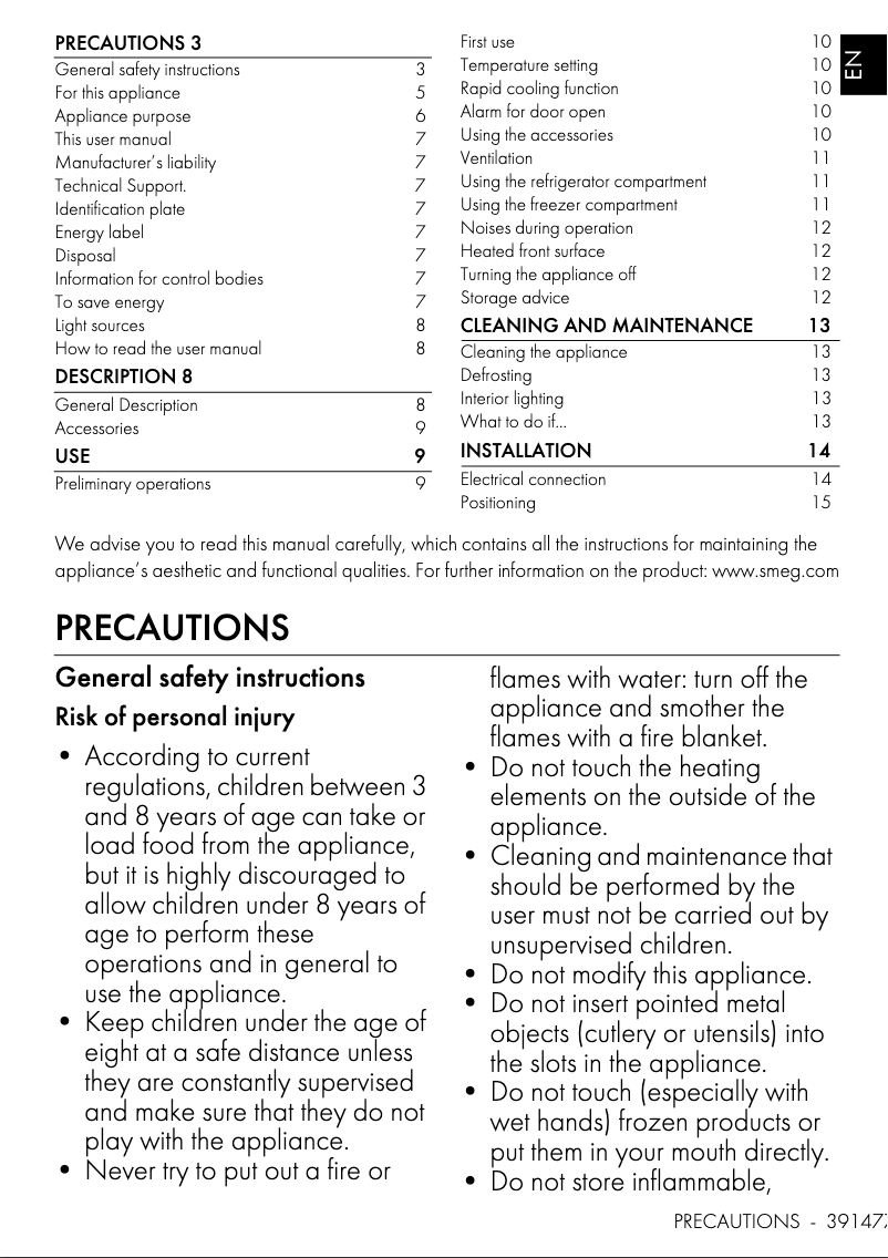 Imagen de la primera página del manual del dispositivo FAB28RCR5UK