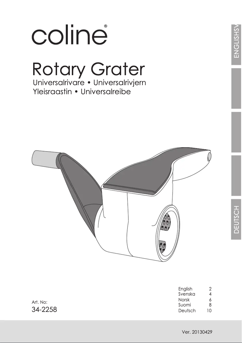 Página 1 del manual Manual de usuario Coline 34-2258