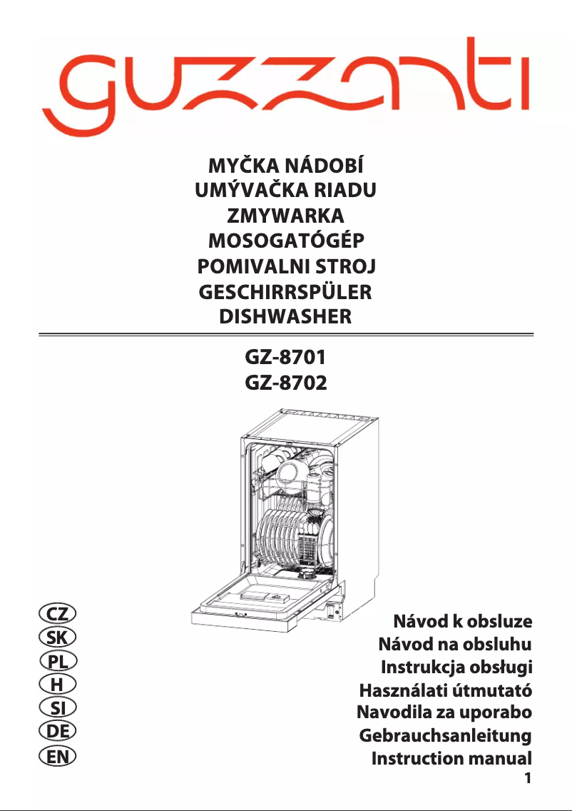 Página 1 del manual Manual de usuario Guzzanti GZ-8702