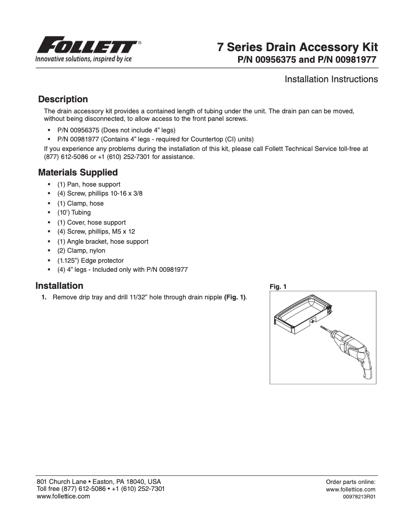 Página 1 del manual Manual de usuario Follett 00981977