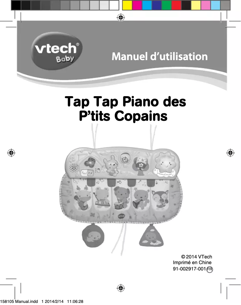 Página 1 del manual Manual de usuario Vtech Tap tap piano des p'tits copains