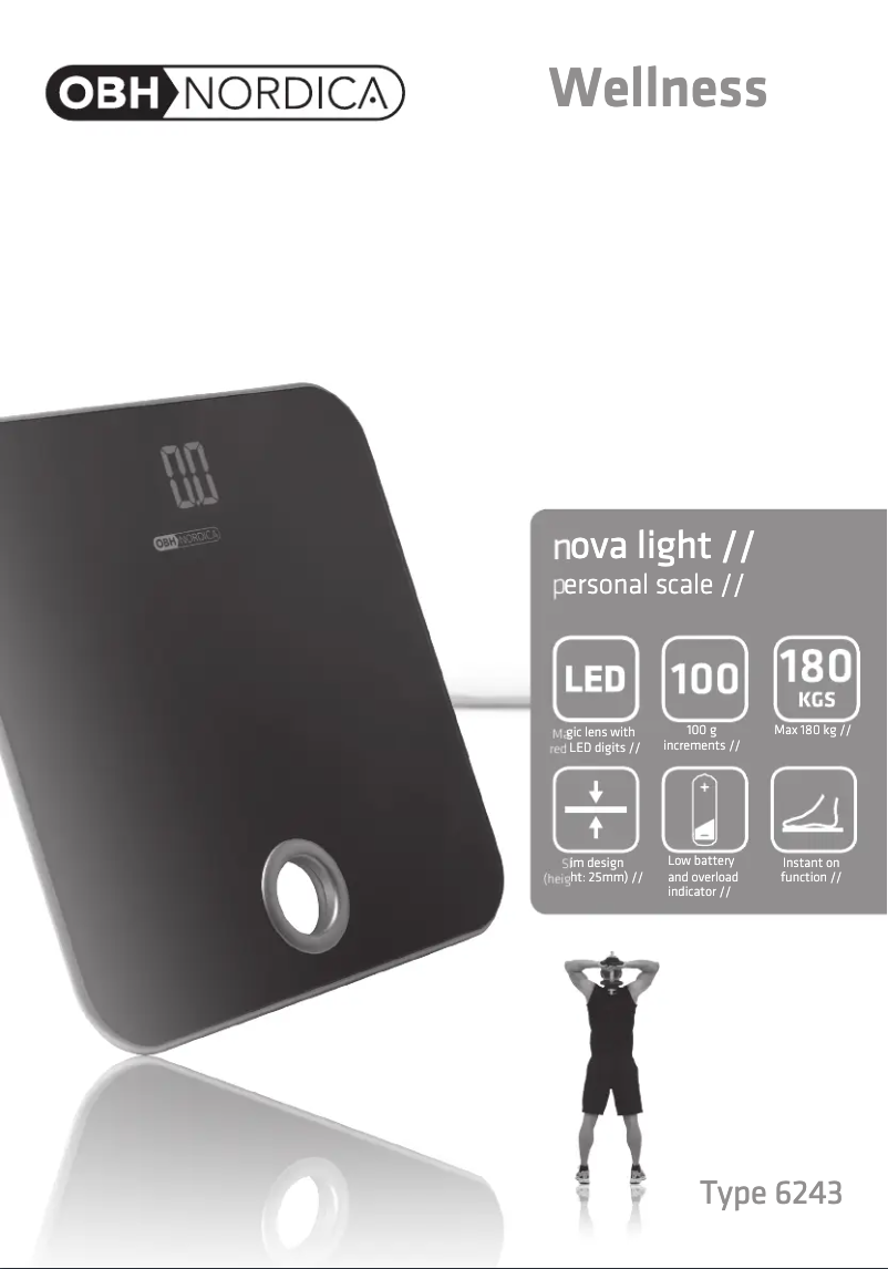 Imagen de la primera página del manual del dispositivo Nova Light